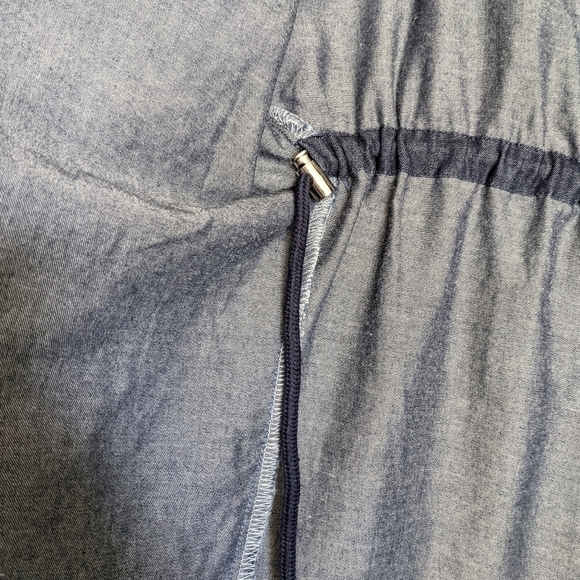 DENIM Shark Bite Shawl Collar Jacket S - Picture 8 of 14